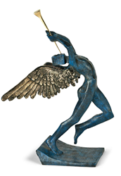 Triumphant Angel by Salvador Dali - Bronze Sculpture sized 10x20 inches. Available from Whitewall Galleries